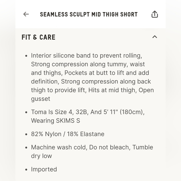 💕NEW SKIMS Seamless Sculpt Mid Rise Waist Thigh BBL Shaping Shorts Black ONYX L - Picture 10 of 12